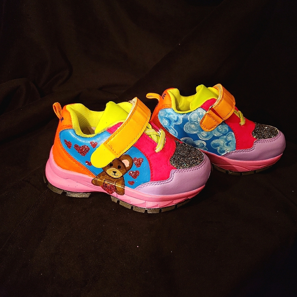 Custom toddler girls size 9 shoes
